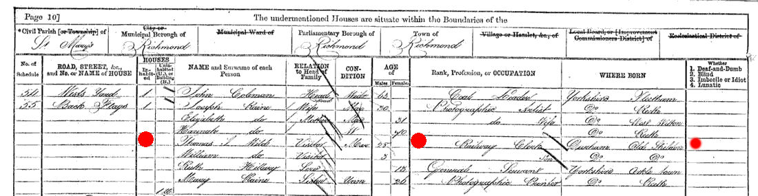 1871 Census Richmond